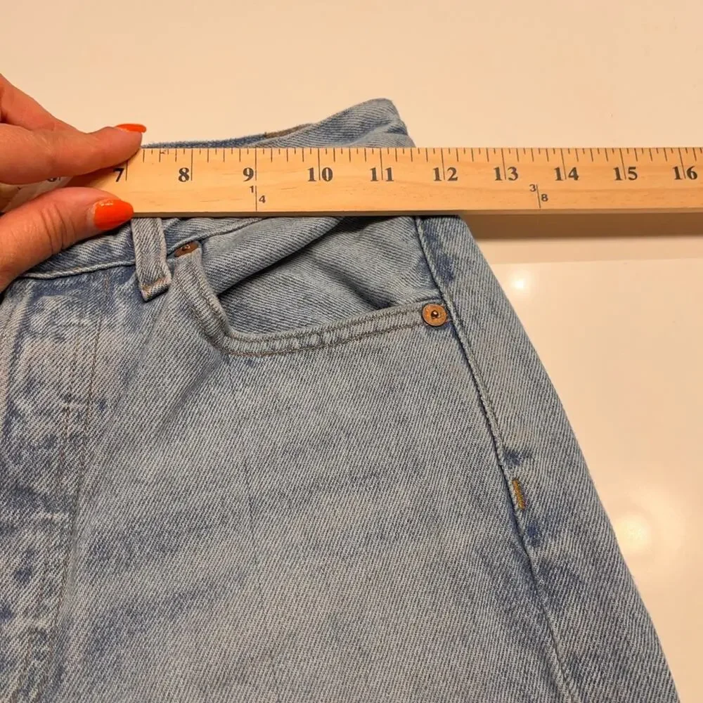 Agolde Riley High Rise Button Fly Jeans Size 23 - Picture 11 of 13